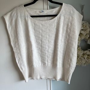 Vintage 80s Knitted Sweater Queens Way To Fashion Short Sleeve 21x22